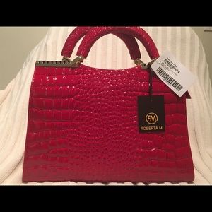 NWT Red patent leather purse